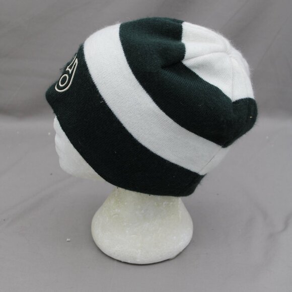 686 Snowboard Toque - Green and White Stripe Pattern - Adult Stretch Fit - Picture 4 of 7